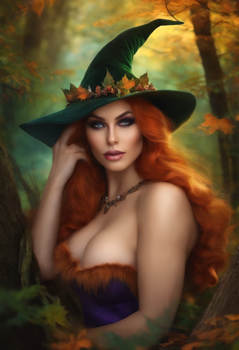 Busty elf nude witch