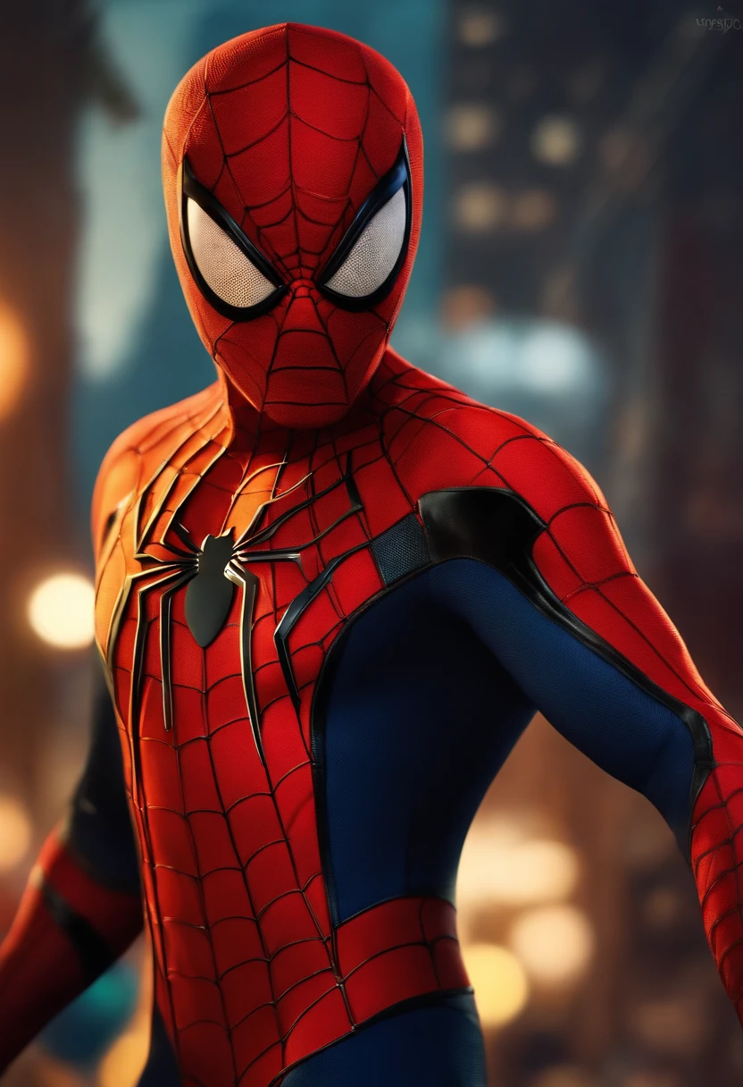 Spider-Rex из Marvel Comics, Perfect_Hand, (8K, RAW photo, Best Quality, Masterpiece:1.2), (Realistic, photo-realistic:1.4), (Extremely detailed CG unity 8k wallpapers),full - body, (neon lights), McHop, mechanical arms, Hanfu, Chinese Clothing, Dress, pretty face,(Dark shot:1.1), Epic Realistic,