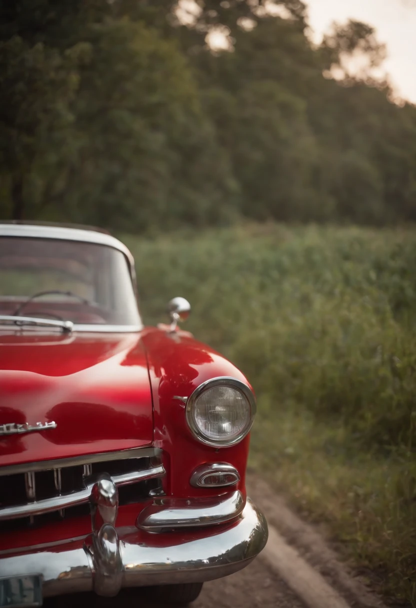 um carro vermelho