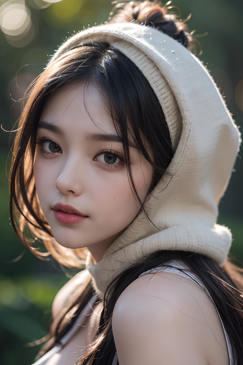 Matters related to quality control:
hijab, top-quality:1.4, 超A high resolution:1.2, Photorealsitic:1.4, 8K UHD, Raw photography:1.2, foco nítido:1.3, Authentic skin texture:1.3, film grains:1.3, High quality textures, Very detailed CG, High quality shadows, depth of fields, Ray traching, High pixel count, clear details, crisp image, Natural color reproduction, Noise Reduction, High fidelity, Software Improvements, Upscaling, Optimized algorithms, Pro-level retouching, Incredible dynamic range photography(UTIL_Art by Smoose-768:1.1)
About the appearance of a person:
one girls, a japanese girl, beautiful finely detailed eyes, Teeth with beautiful details, A smile, A MILF, Colossal tits(Bust), heart shape face(faces), almond shape eyes(The eye), straight nose(nase), deep philtrum(philtrum), Plump lips(s lips), Peach plump lips, (((Sexy costumes)))
Matters related to the person's career:
Matters concerning the behavior of the person:
Cinematographic lighting, Glow of light
Clothing and decoration related products:
full body Esbian:1.1,
allure々Impacting:
The ultra-detailliert, bloom, bokeh dof, Raw photo, Generate an image taken from a slightly subtracted distance of the subjectGenerate an image from an angle where the subject can be seen from a short distance from the cameraGenerate an image with a background, Attract the subject, Adjust the scale and size of the subject, Expresses the sensation of pulling, Appeal to specific features or facial expressions of the subject, Emphasize tension