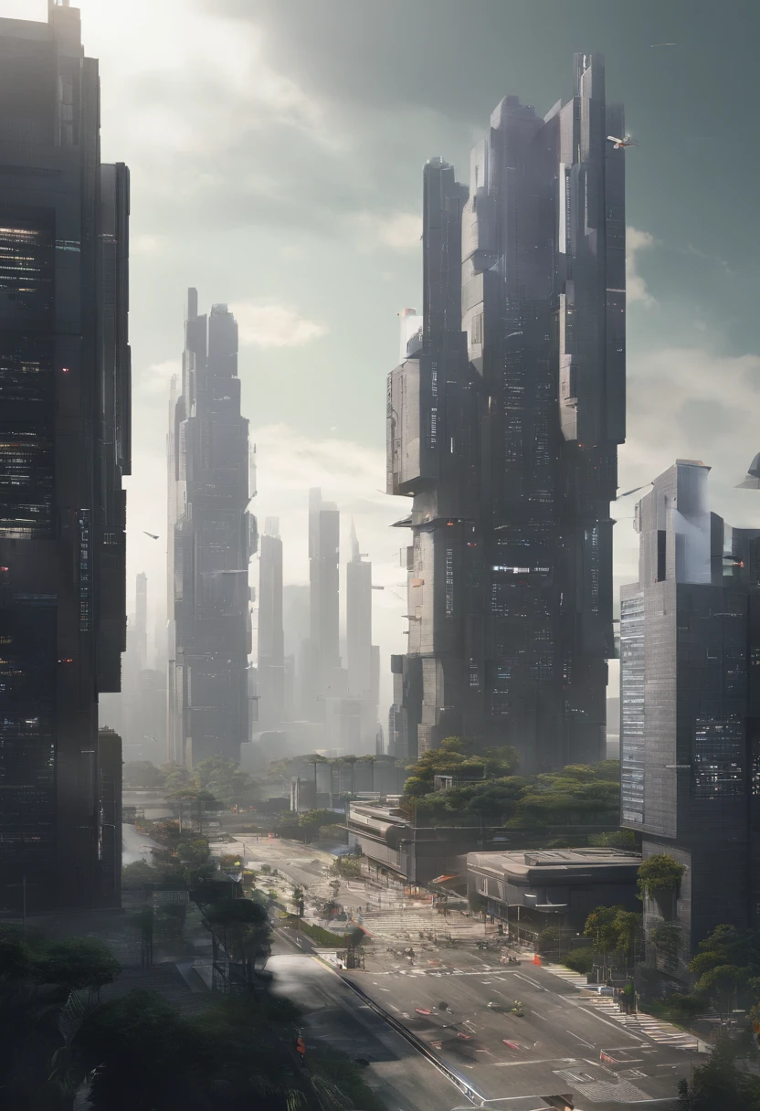 Game Academy，Ethno-style architecture，Ancient Chinese，（Future science fiction，neon lit，The cyberpunk，Hologram aura、Particle effects），Structurally sound、high-definition details，perfect works，White background，（tmasterpiece，premier quality，best qualitiy，officlal art，Beauty and aesthetics：1.2），（8K，best qualitiy，tmasterpiece：1.2）Military base on tower)) tower in shape of a PE