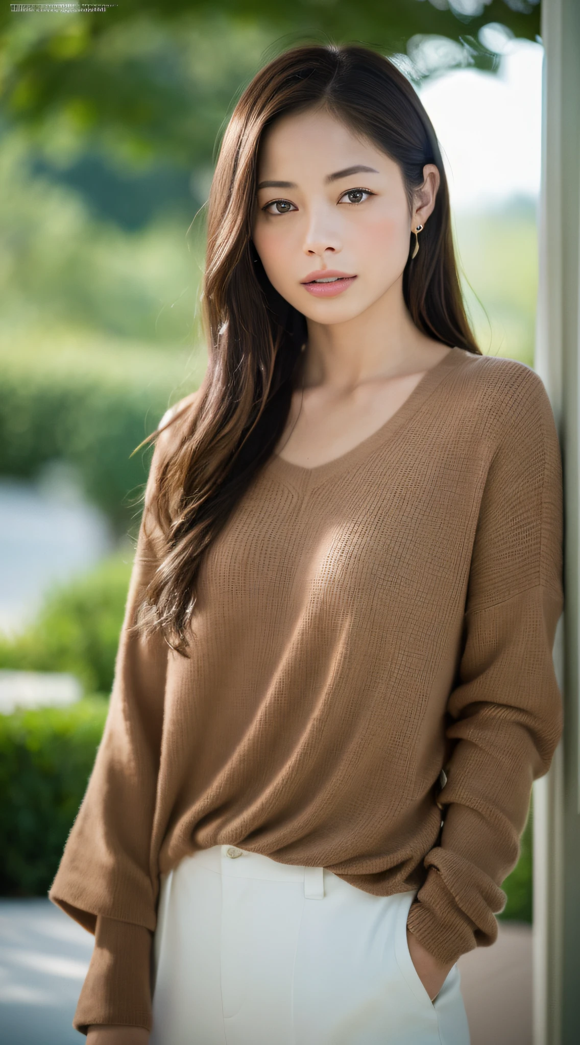 Professional movie photograph of Kristin Kreuk, full body shot, looking at camera, portrait, photography, detailed skin, realistic, photo - realistic, 8k, highly detailed, full length frame, high detail raw color art, piercing, diffused soft lighting, shallow depth of field, sharp focus, hyperrealism, cinematic lighting, sharp focus photo, uhd, hdr, professionally color graded, perfectly shaded, analog photo, high quality, highres, detail enhancement, 8k, high resolution scan, ( photo by nikon d800, 50mm zeiss lens) , spotlight