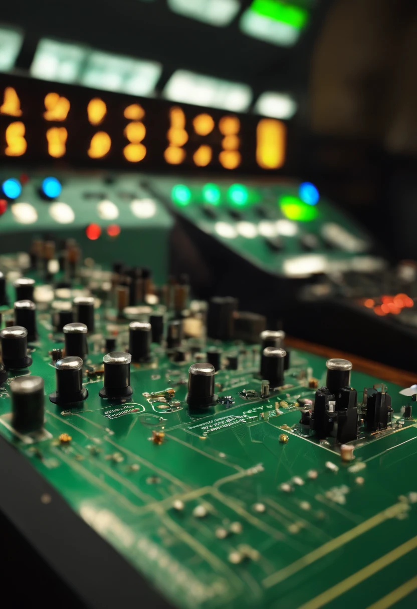ELECTRONIC BOARD ON TOP OF A SCIENTIFIC TABLE
