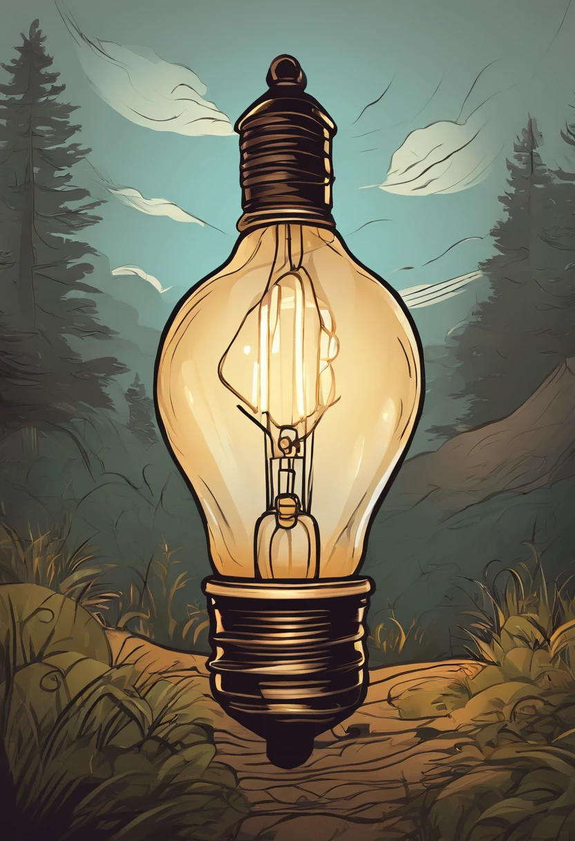 DRAW A CARTOON STYLE LIGHT BULB IDEAS