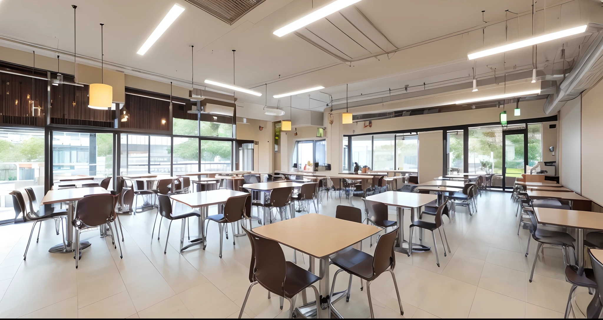 Modern and stylish、Healthy student cafeteria
