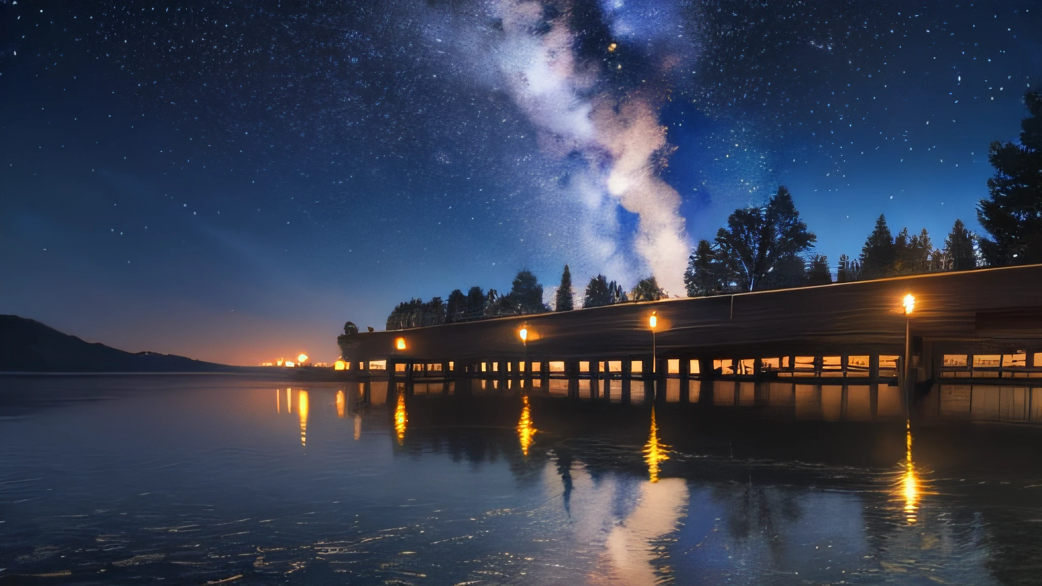 Skysky,the night,nighttime scene,A small number of stars