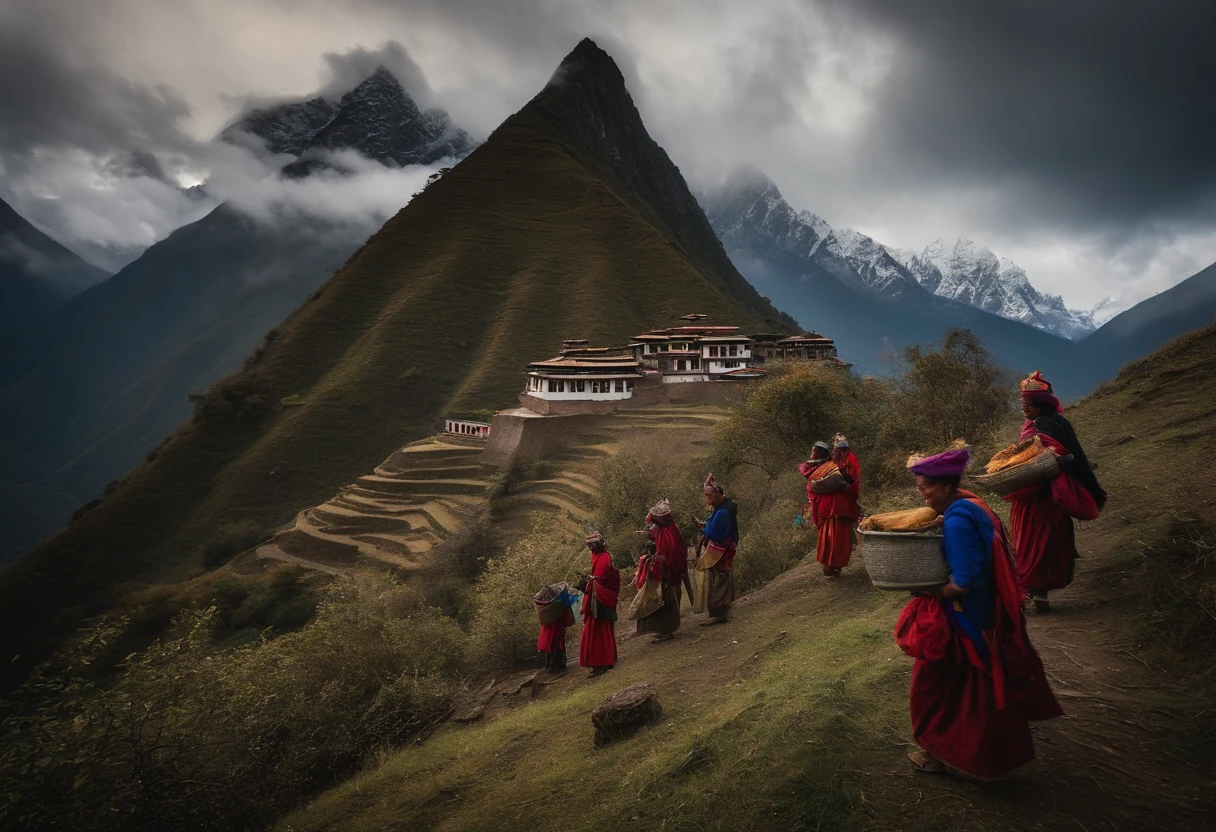 A group of Tamang caste in the Nepalese mountains in which the culture of those people is reflected.