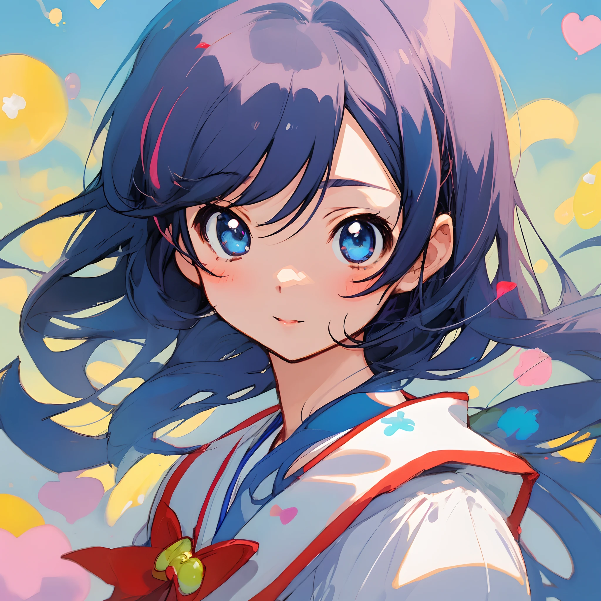 2D Beautiful Girl，Yumekawa，shuicolor，Anime Icon，