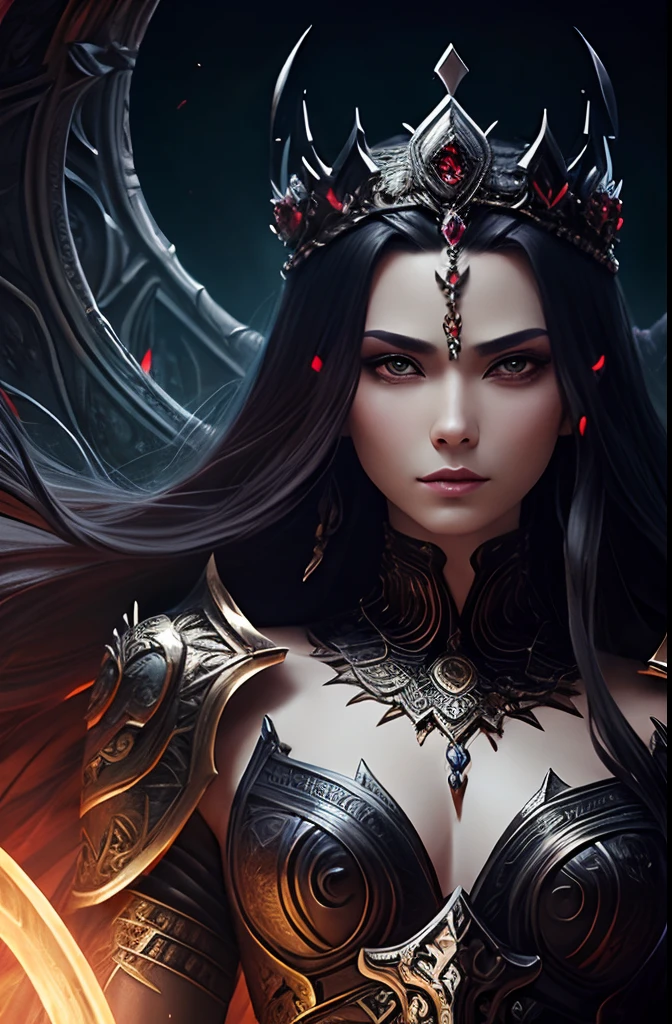 Arafednaya Man,  Beautiful Elegant Demon King, Ruler of Worlds, Apollo, Extremely detailed artgerm, Queen of the Underworld, , epic fantasy art style hd, epic fantasy art style