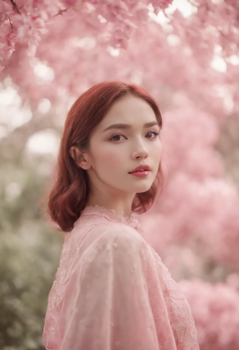 dengan ditampilkan puting warna merah muda (pink)