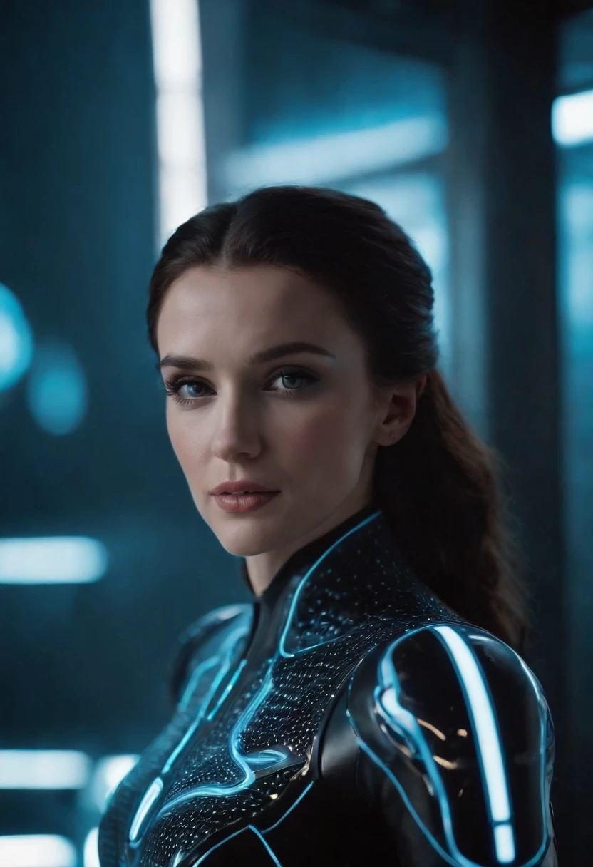 Gorgeous woman from the movie Tron