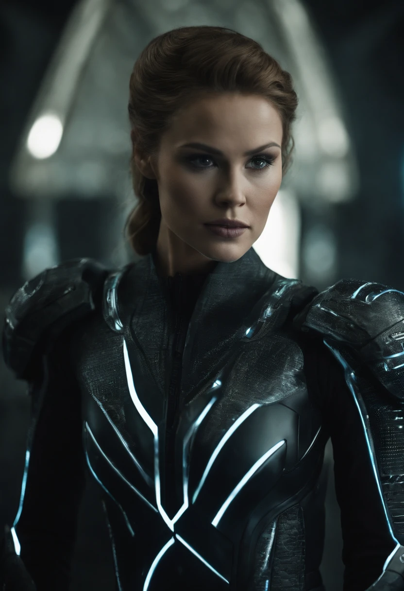 Gorgeous woman from the movie Tron