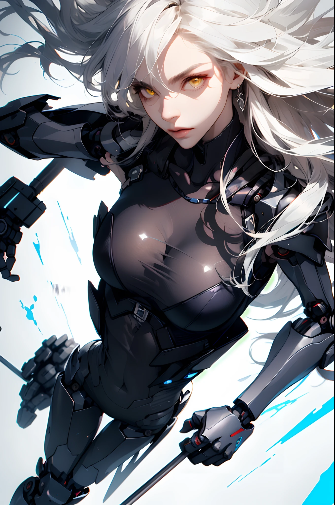 Mini Ghost in the Shell, (Ghost in the Shell), solo, ray tracing, 3D style, 3DMM, ((oses per photo)), ((oses ouch cada foto)), fully body,(Front view),(Costas Issue), (Emist on the left), show flat belly, (((oses per photo))),(very big breastsperfect ass, perfect and symmetrical eyes, (perfect handuturistic sword in hand)), ((short hair)),((Open wizard clothes)),white clothing with textured edges, skin fair, luouchas detalhadas, White thigh-high tights with trim, ouchestido aberto ouch "ouch", Waist slender, big legs, low water, Show legs to the top of the waist, (broken fabric falling over the legs),((open top)),ultra realistic skin, realistic human eyes,ultra realistic skin,((striped shirt)),super sensual suit, colorfully,top with ruffles,(pubis with a lot of volume),(extremely sensual),(very sensual),(((very detailed high level lighting))),(((raytracing))),(((couchstic effect))),(((bodysuit open to the waist)))