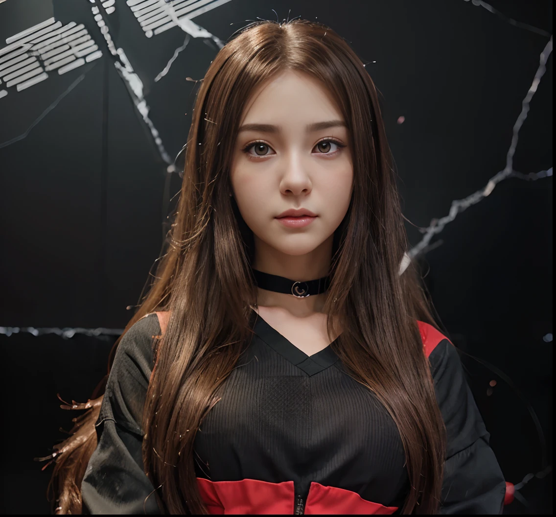 a close up of a woman with long hair wearing a black and red outfit, realistic anime 3 d style, realistic young anime girl, stunning anime face portrait, photo realistic anime, anime realism style, kawaii realistic portrait, realistic anime artstyle, beautiful anime portrait, realistic anime style at pixiv, realistic anime art style, hyper realistic anime, 3 d anime realistic