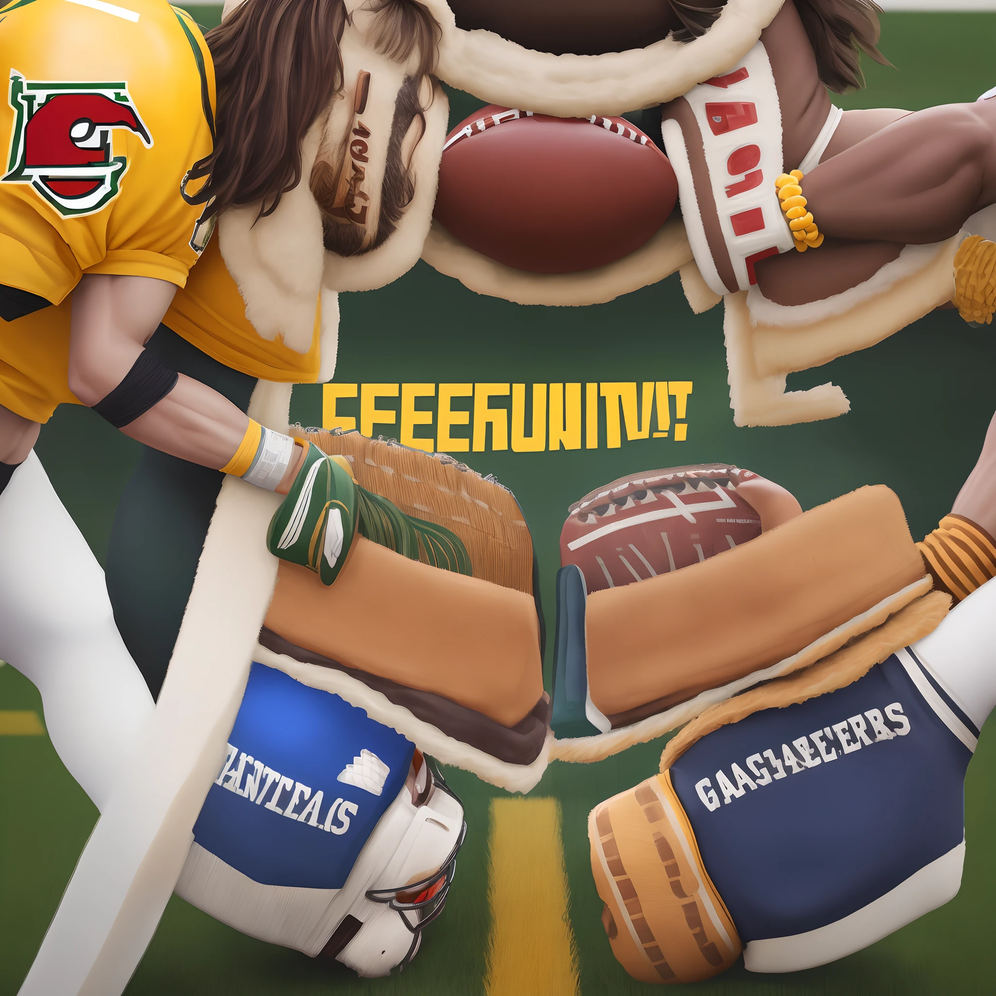 Friendship bracelet that says Chiefs vs Packers