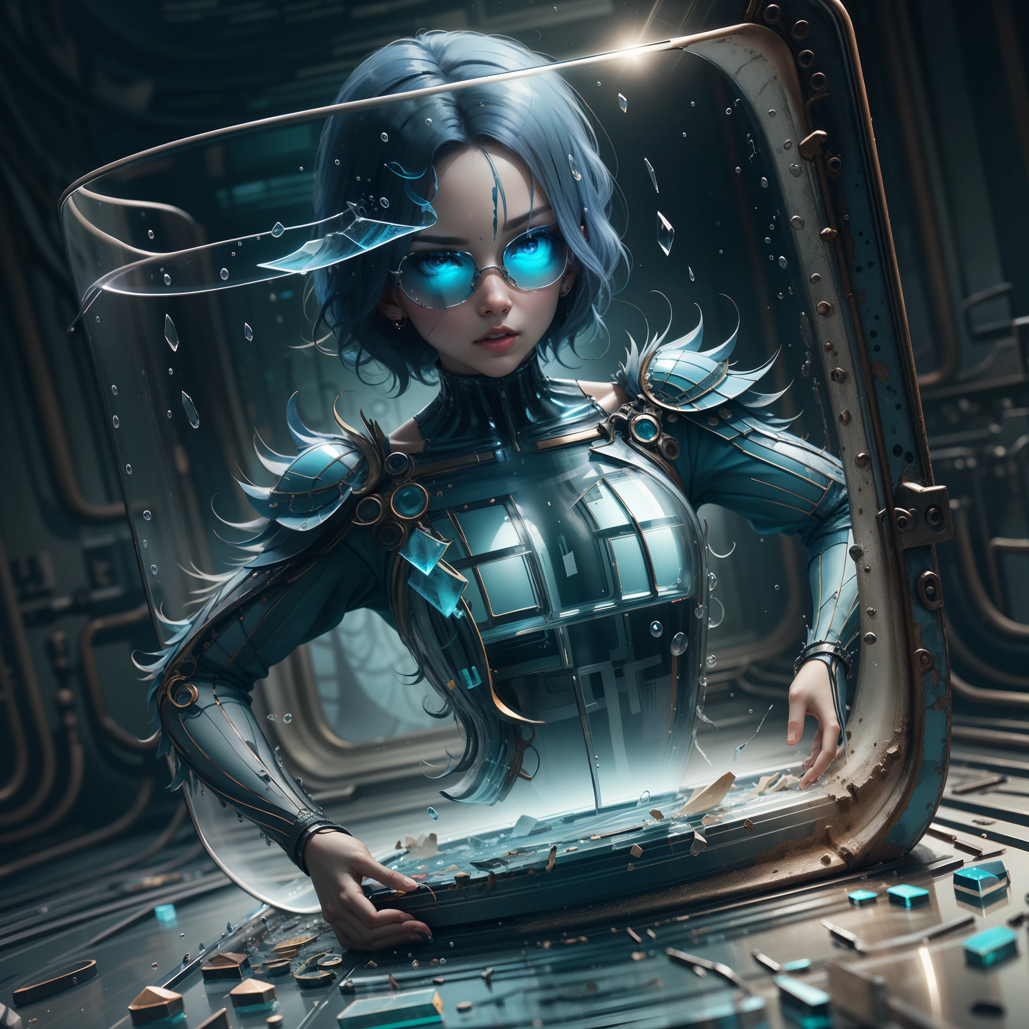 For wallpaper character sticking to glass