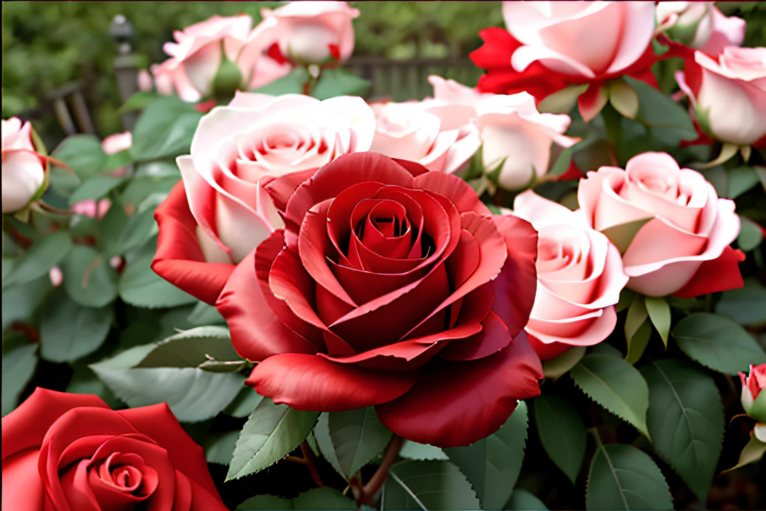 A red rose blooms in the garden, Red rose, photo of a rose, Red roses, rosses, Rose, growing out of a giant rose, rose twining, rosette, small red roses, red blooming flowers, for a beautiful, rosa bonheurn, dominating red color, Rozen Maiden, Red flower, red flowers of different types