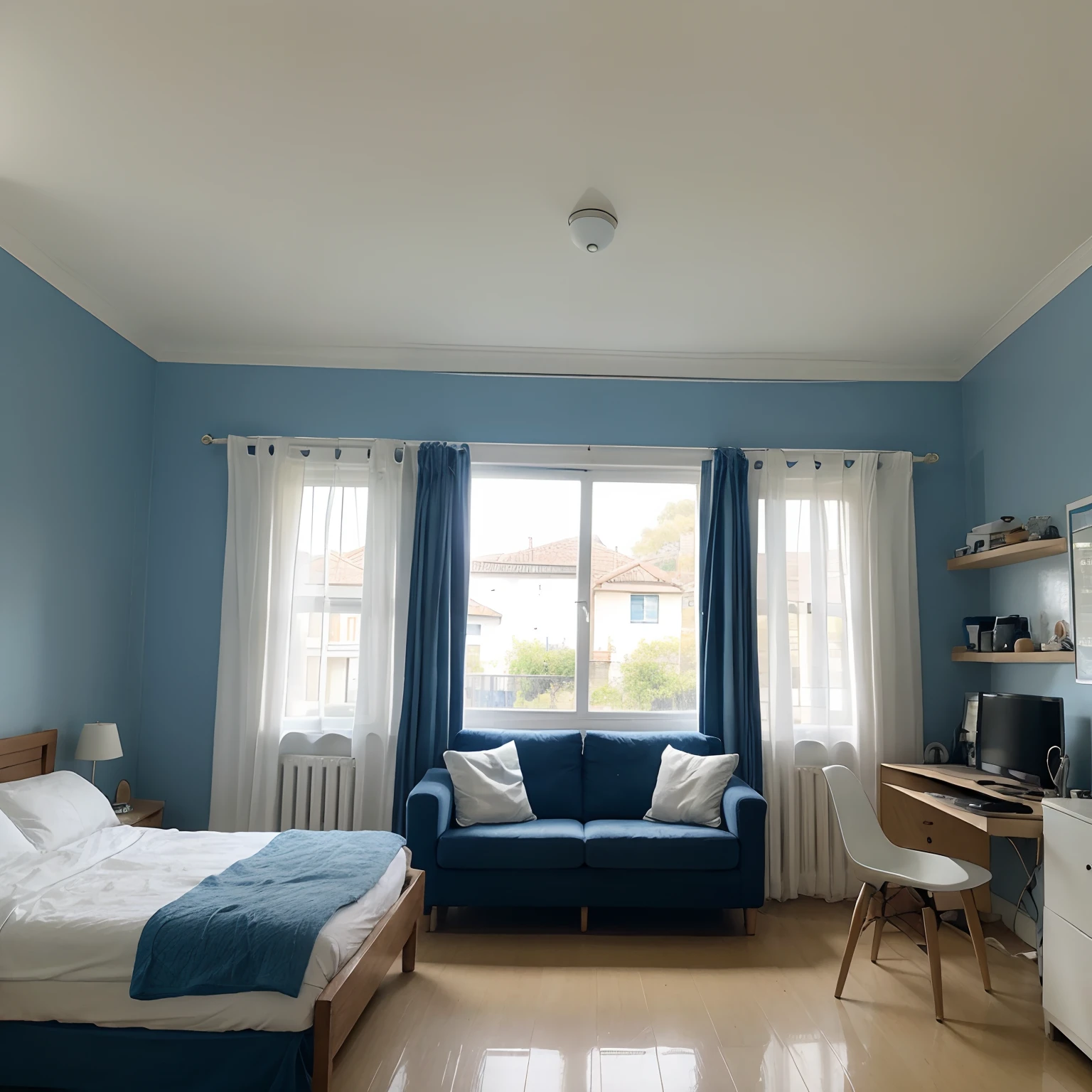 Advance home Blue and white only