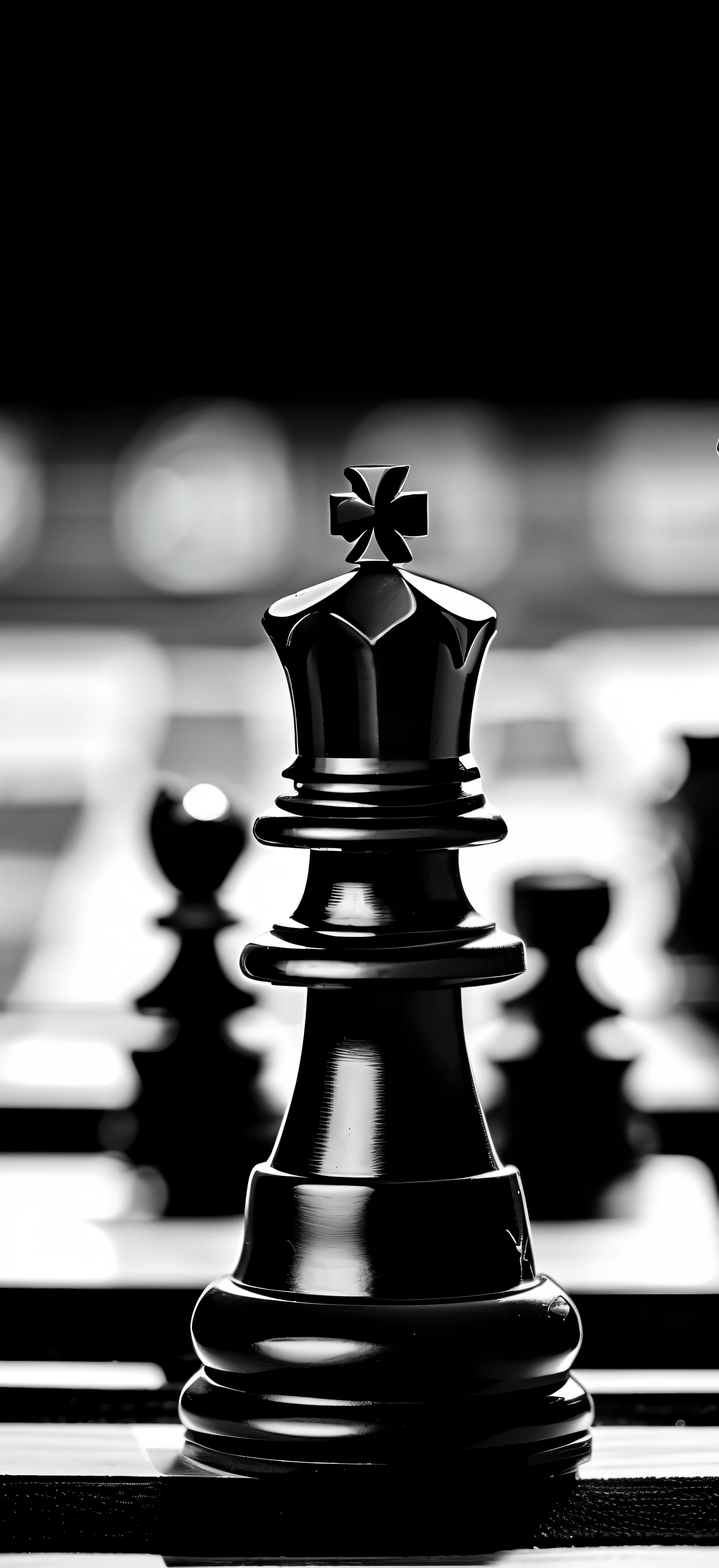 Chess pieces on a chess board with a black background, Chess piece, queen chess piece, queen chess piece photo portrait, queen chess piece photo, ( queen chess piece, xadrez , xadrez, cavaleiro de xadrez, xadrez cavaleiro, jogo de xadrez, !!jogando xadrez!!, Directed by: Emma Andijewska, B & w detailed sharp photo, jogando xadrez, Directed by: Matias Jama