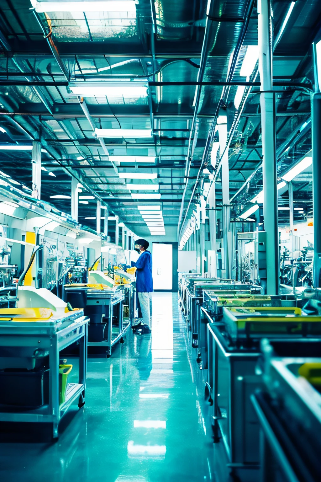 Inside the factory、Futuristic、