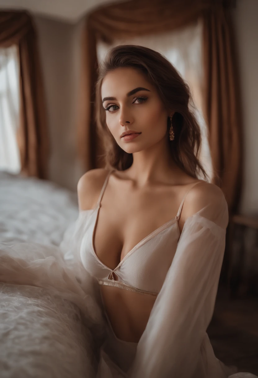 ((((High quality))), (((, vaginal, Sexy, ))), ((Cute woman)), (((Perfect))), (((Masterpiece))), (((Eyes, Beautiful))) , (((Perfect eyes))), (((4K))), Open legs, sexual position, Erotic pose, 1girll, (18 years old), (NSFW:1.4), (Masterpiece, 4K, Best quality), (()), Allafey woman completely , Sexy girl with brown eyes, Ultra photo realsisim, detailed meticulous, portrait sophie mudd, brown hair and large eyes, Selfie of a young woman, Dubai Eye, violet myers, nomake-up, natural makeup, look straight at the camera, face with artgram, Subtle makeup, Amazing photo of the whole body kneeling on the bed, in a bedroom, Medium to large bust