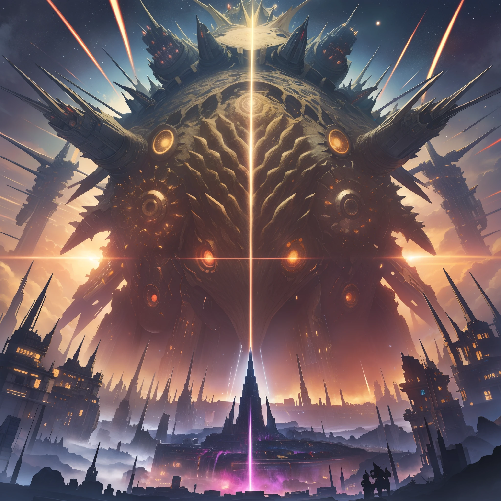 Outrageous resolution、​masterpiece++、top-quality++、ultra-definition++、ultra-definition++、4k++、8k++、from side、（Background Focus）++、+++、Destroy a cityIn the Trypophobia universe, a Trypophobia space battleship machine casts a spell to overrun monsters、Runes in the Trypophobia universe where the machines of the Trypophobia Space Battleship overrun the monster、The magic of a trypophobia space battleship machine overrunning monsters in the Trypophobia universe、In the universe of trypophobia flying above, the machine of the space battleship of trypophobia overruns the monster、A dragon in the Trypophobia universe where a Trypophobia space battleship machine overruns a monster、In the Trypophobia universe, a Trypophobia space battleship machine overruns a monster、detailed fantasy art、fantasy art style、Blake: A monster in a beautiful ancient trypophobia universe where a trypophobic space battleship machine overruns a monster、A huge breasts monster in which a trypophobic space battleship machine overruns a monster in the universe of trypophobia、Fantasy Art Behans、A demon in a beautiful trypophobia universe where a trypophobic space battleship machine overruns a monster、In a beautiful trypophobia universe, a trypophobia space battleship machine overruns a monster、Debris of a trypophobia space battleship machine overruns a monster in a shiny floating trypophobia universe、A magic circle in which the machines of a trypophobic space battleship overrun monsters in the universe of trypophobia、In a dazzling trypophobi universe, a spark as a trypophobic space battleship machine overruns a monster、In the Trypophobia universe, a chain of trypophobia space battleship machines overruns monsters、Trypophobia space battleship machine overruns monsters in the Trypophobia universe Wind blows hair、Blake Isekai Beautiful、In the Trypophobia universe, a Trypophobic space battleship machine overruns a monster、Detailed clothing、Mischievous aura、Bewitching face、tall body、Mature body、seductive body、爆乳、