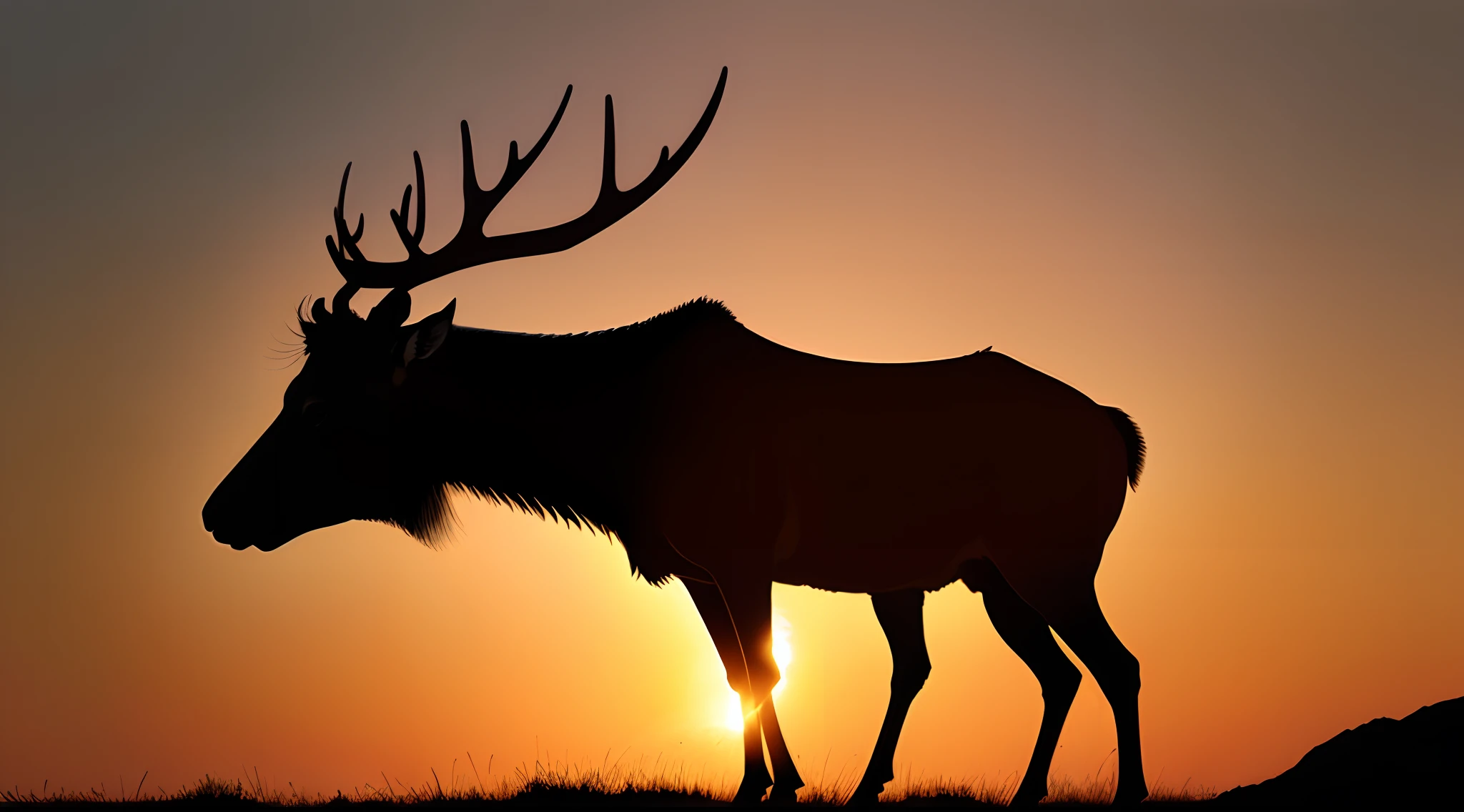 Profile picture of an elk silhouette