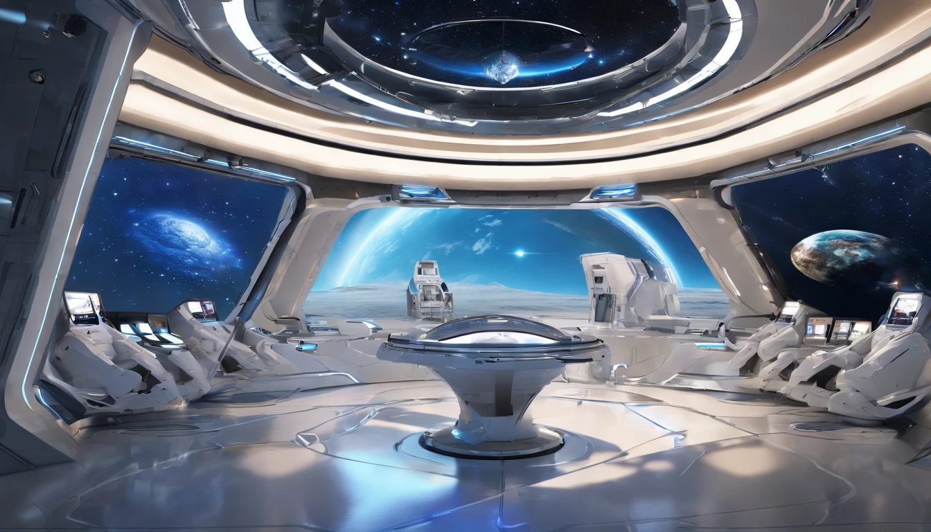 (best quality,4k,8k,highres,masterpiece:1.2),ultra-detailed,(realistic,photorealistic,photo-realistic:1.37),space station on an asteroid in the middle of space,zero-gravity,advanced technology,Futuristic architecture,orbiting around,gorgeous views of outer space,full of blinking lights,sleek and metallic exterior,with a huge radar dish on top,transparent dome,illuminated from the inside,reflecting the stars in the background,thrusters on the sides keeping it stable,spacious and comfortable interior,with state-of-the-art control panels and computers,gravity-free living quarters,with floating furniture and plants,large windows allowing astronauts to enjoy the breathtaking views,cosmic artwork hanging on the walls,interstellar communication devices,connecting with other space stations,high-tech research labs,developing new space explorations,advanced robotic arms,assisting in repairs and maintenance,strong, stable connection to Earth,preventing isolation,constant hum of machinery and soft beeping sounds,providing a sense of life and activity,multi-purpose room for exercise and relaxation,astronauts interacting and bonding,zero-gravity gardens,growing plants and cultivating food,spherical holographic displays,providing information and entertainment,harmonious blend of blue and silver color palette,evoking a sense of tranquility and technological advancement,soft, warm lighting,imitating sunlight,creating a cozy ambiance in the station,constellations projected on the ceilings,immersing astronauts in the beauty of the universe,