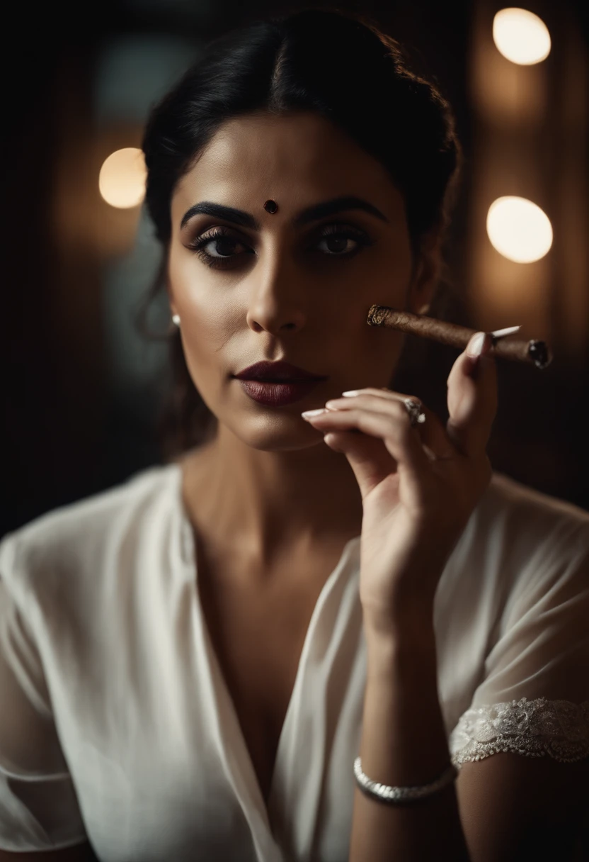 rana con cigarrillo