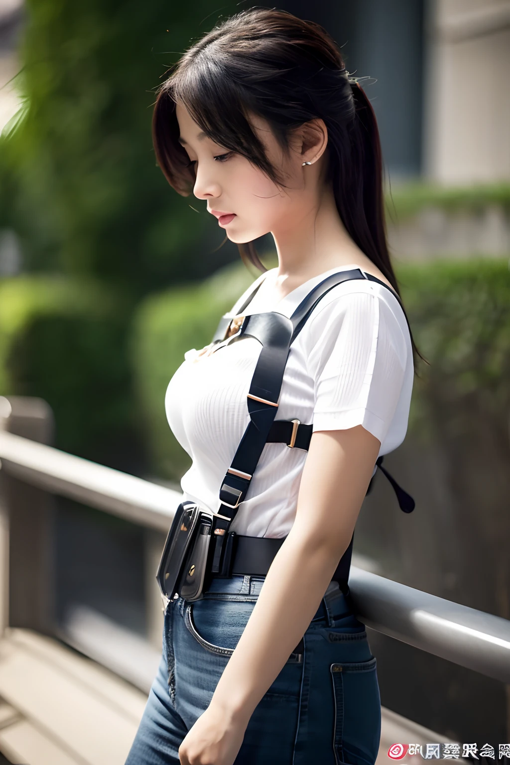 masterpiece、top-quality、The ultra -The high-definition、、colourfull、flat-colors、depth of fields、lens flare 1 girl、、A dark-haired、watching at viewers Black Cutter Shirt a belt black suspenders Social OL ample bosom JINS jeans Face sitting
Waiting to start Armpit sweat perspiring Side of both hands huge-breasted Interparial