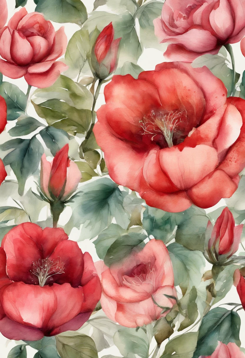 Incredible and spectacular scenes, ((alta calidad)), ((Detallado)), ((fantasy)), "Plasma rojo, realista, La mejor calidad, 4k, Flores atrapadas en rosas rojas en la parte superior realista", Calidad de imagen (Efecto de renderizado 3D) , Detalles exquisitos,
