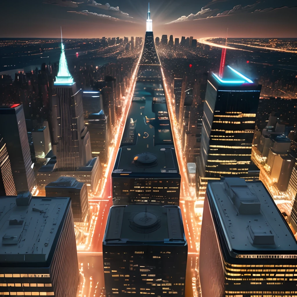 Armageddon、end of the world、Destruction of the city、Rays from the sky、A great catastrophe、8K、Raw-Photo、Top Quality、masterpiece:1.5、Ultra-lightweightHigh resolution;;;;;;、Photorealcitic:1.5、Cinematic light、Soft volumetric lighting:1.5、realisitic、Photorealcitic:1、Detailed skins、profesional lighting、a photo of、foco nítido、The Details、profesional lighting、photon maping、Detailed and complex environments、ighly Details、Top Quality、Artistic photography、photorrealistic concept art、silky, Natural volumetric cinematic perfect lighting、midjourney、detailed hands、