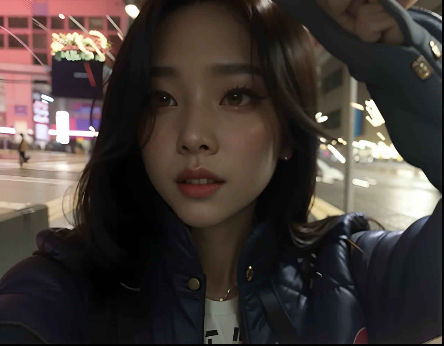 There's a woman who's taking a selfie on the street, Dom Yunjoo, Heonhwa Choe, jennie blackpink, coreana, Jaeyeon Nam, Parque Roseanne do Blackpink, Gongbi, jossi do blackpink, wan adorable korean face, Sangsoo Jeong, Parque Ji-min, 韓国アイドル, Artista coreano, Lee Ji-eun