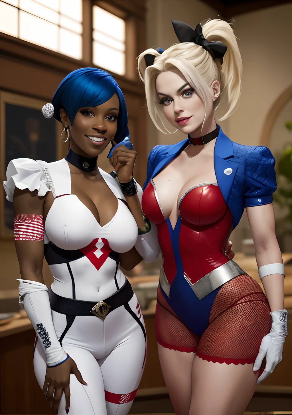 Wendsday adams and harly Quinn