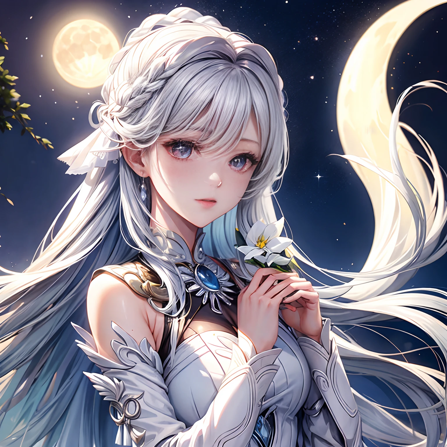 White moonlight maiden