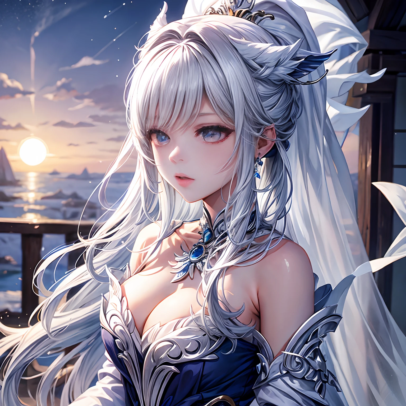 White moonlight maiden
