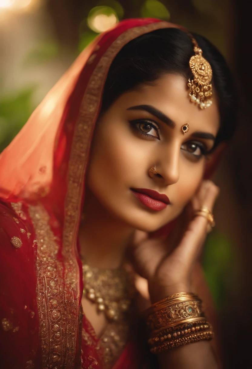 The Vishakanyas, (best quality,4k,highres,masterpiece:1.2), realistic, detailed, vibrant colors, strikingly beautiful women, elegant poses, intricate patterns, exquisite facial features, enchanting eyes, alluring lips, mesmerizing radiance, lush green garden backdrop, soft natural lighting, ethereal atmosphere, delicate silk sarees, ornate jewelry, graceful movements, enticing allure, captivating expressions, mysterious aura, postures depicting grace and power, intricate henna designs on hands, intricate hairstyles adorned with flowers, intricate hand gestures, hypnotic gazes, a delicate balance between beauty and danger, mythical elements subtly incorporated, evoking a sense of intrigue and fascination, rich cultural symbolism, a harmonious blend of tradition and modernity.