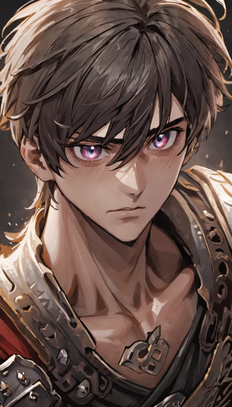 a close up of a man, detailed realistic face, realistically rendered face, realistic detailed face, single realistic face, accurate detailed face, real detailed face, detailed and realistic face, realistic and detailed face, highly detailed realistic face, highly_detailed_face!!!, with very highly detailed face, realistic shaded, theme: medieval fantasy men hairstyles, 9 angle view per-image, 4 variant hairstyles, occupation: male knight, hair length: medium-short, gender: men, look at me, 23 years old, close-up, (best quality,4k,8k,highres,masterpiece:1.2),ultra-detailed,(realistic,photorealistic,photo-realistic:1.37)