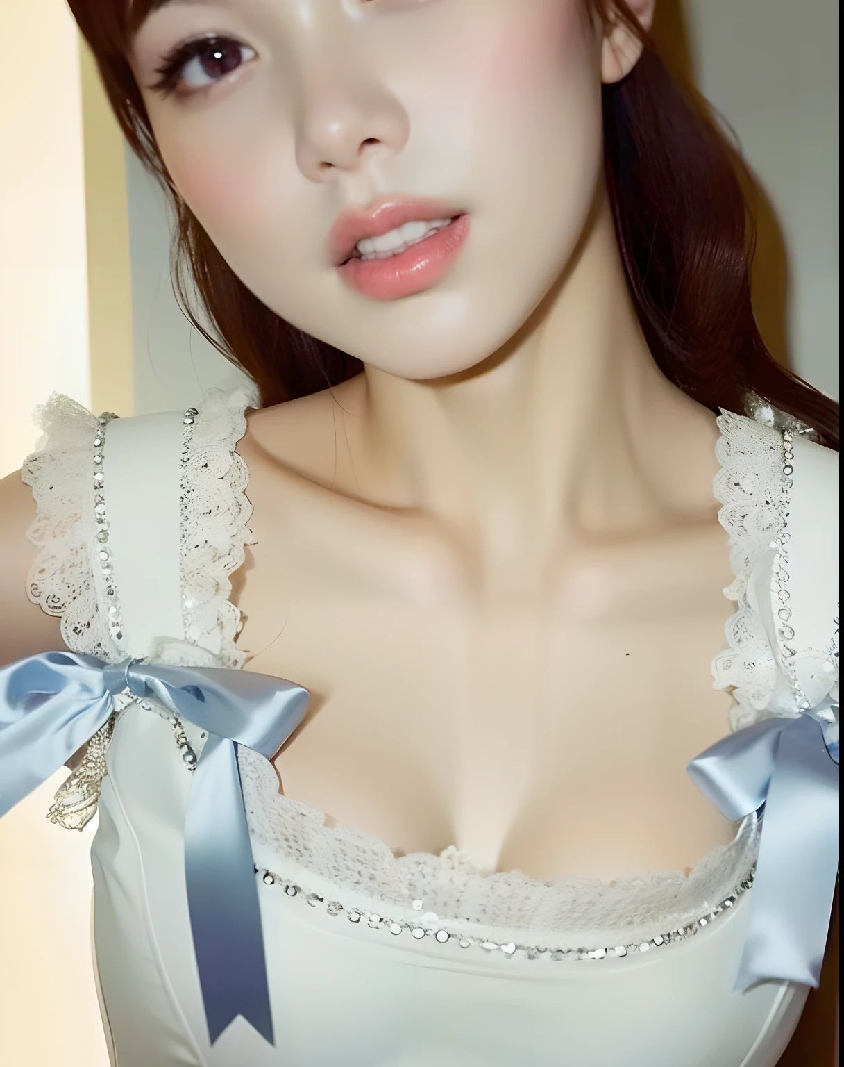 Hay una mujer con un lazo azul en el pecho, pale milky white porcelain skin, Jimin\labios regordetes, Heonhwa Choe, ulzzang, porcelain pale skin, Hermosa Delphine, pale porcelain white skin, Lalisa Manobal, pale snow white skin, Jinyoung Shin, Taejune Kim, Jaeyeon Nam, pale fair skin!!