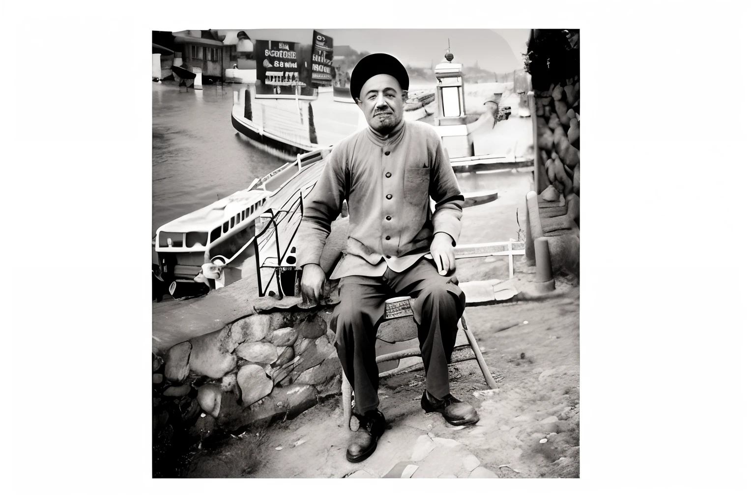 Color the picture,The original black-and-white photograph was changed to a color photo