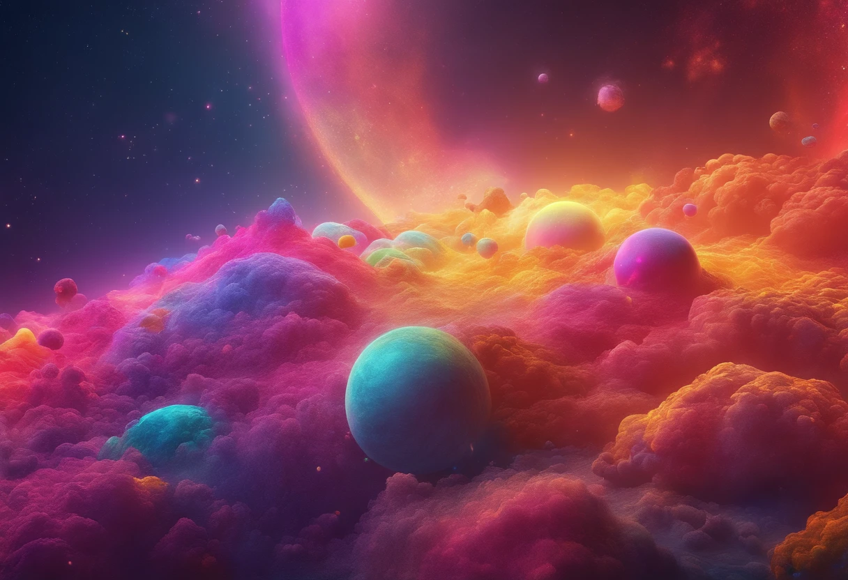 universe multicolor gradient image
