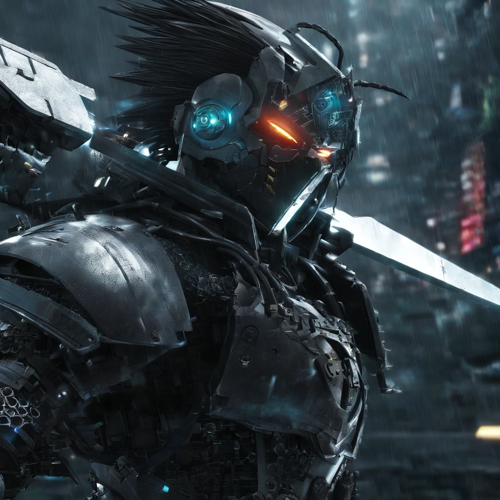 Close-up of a man with a sword in the city, cloud strife, Portrait of the battle of the clouds, From《Final Fantasy VII》, Final Fantasy 7, from ff7, FF 7, Cloud, From《final fantasy》, final fantasy face, final fantasy character, Final Fantasy, final fantasy, Ultimate - fantasy, Square Enix, Final fantasies, close up portrait shot