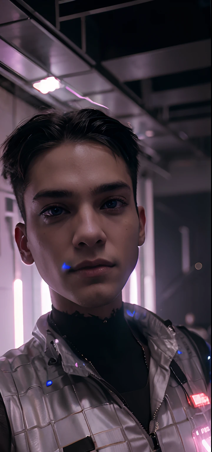 cyberpunk handsome boy ultra realistic -v 4