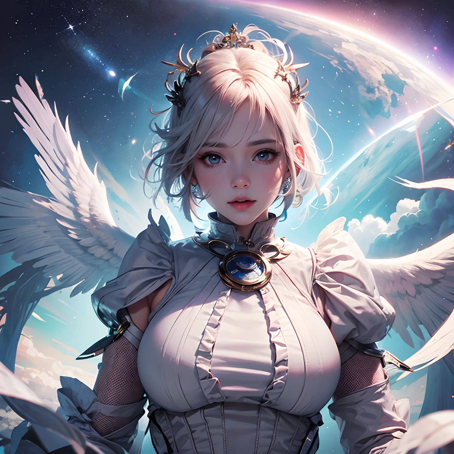 Big angel, wings are growing