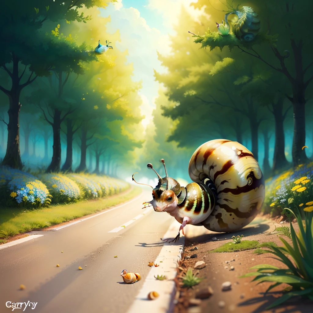 Garry the snail sliding up on his opps