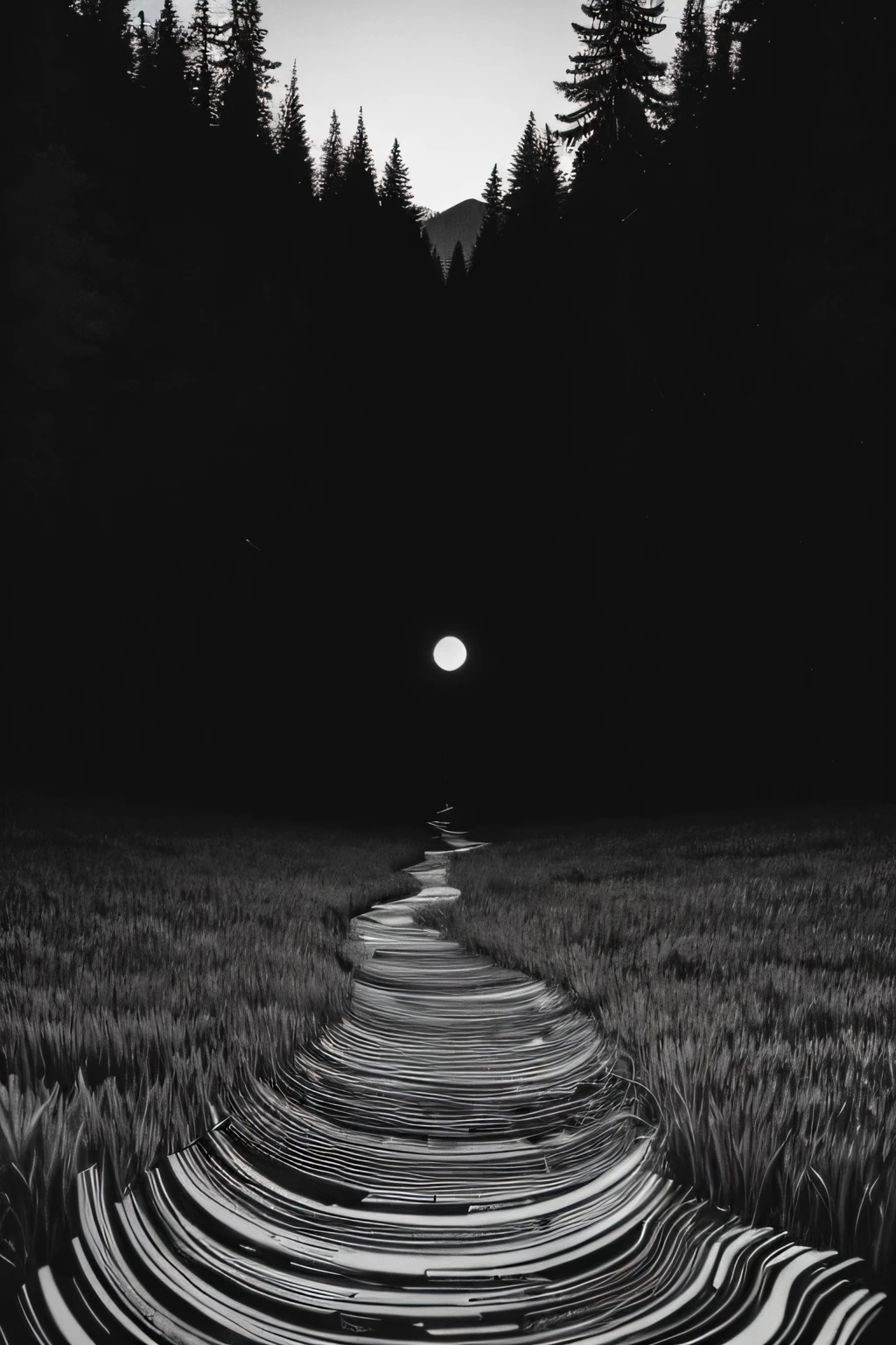 1️⃣ The cover of Black Box Forest 2, In the style of Stanley Donwood, Monochrome Op art, [Jim Woodlin, Lyrical lines, Leiji Matsumoto, Spiritual landscape, Ultra-fine details - AR 9:16 -- seconds 50 2️⃣ Taylor Swift《labyrinths of》Cover of a,Joe DiMaggio, In an intricate psychedelic landscape style, Monochrome painting, hand-drawn animation, emily carr, woodcut print, mountainous vistas, Encoding mode -- AR 9:16 --sec 50
