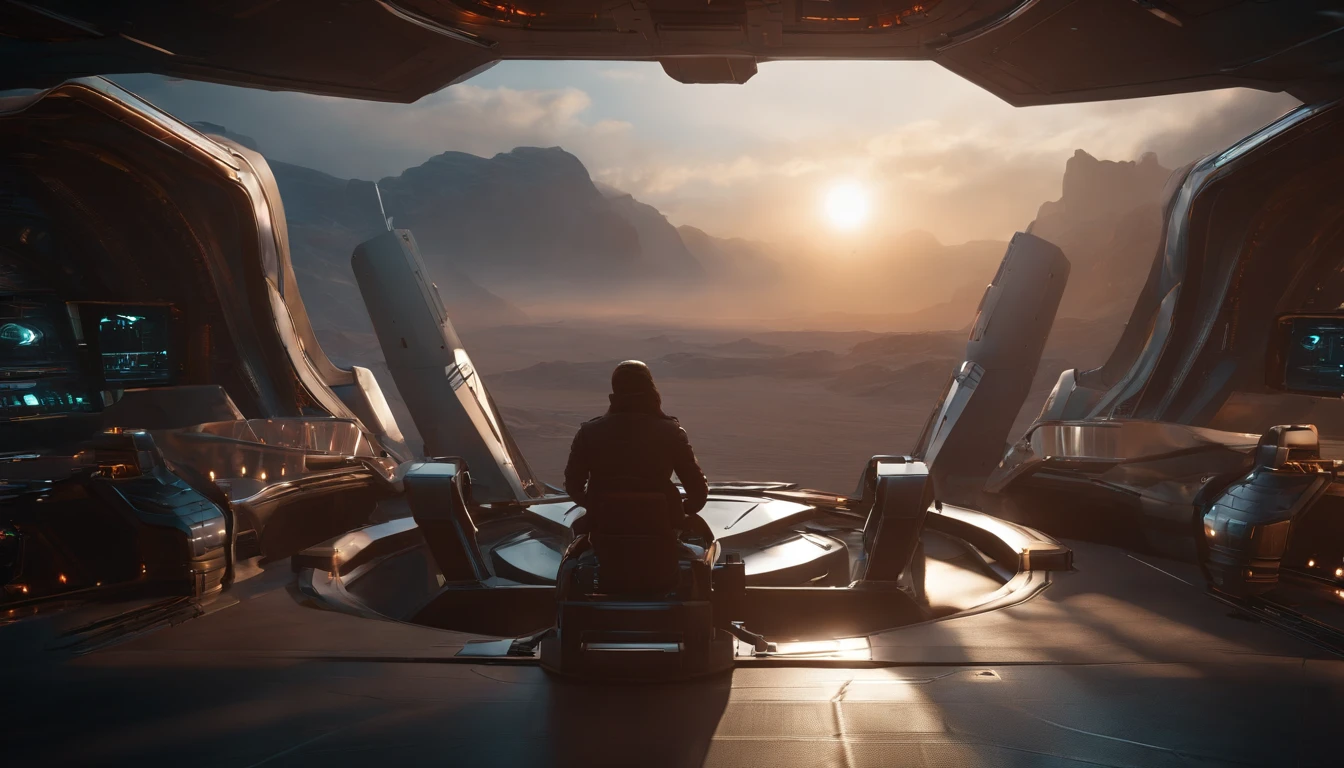 perfect details, 16 k, unreal engine 5, ultra sharp focus, intrikate, SINISTER, Epic Art Masterpiece, TanvirTamim, artstation trend, People looking out from inside the spaceship
