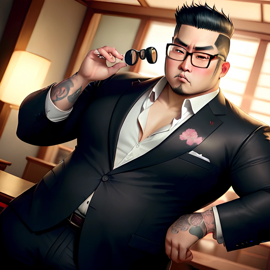 eye glasses Chubby yakuza