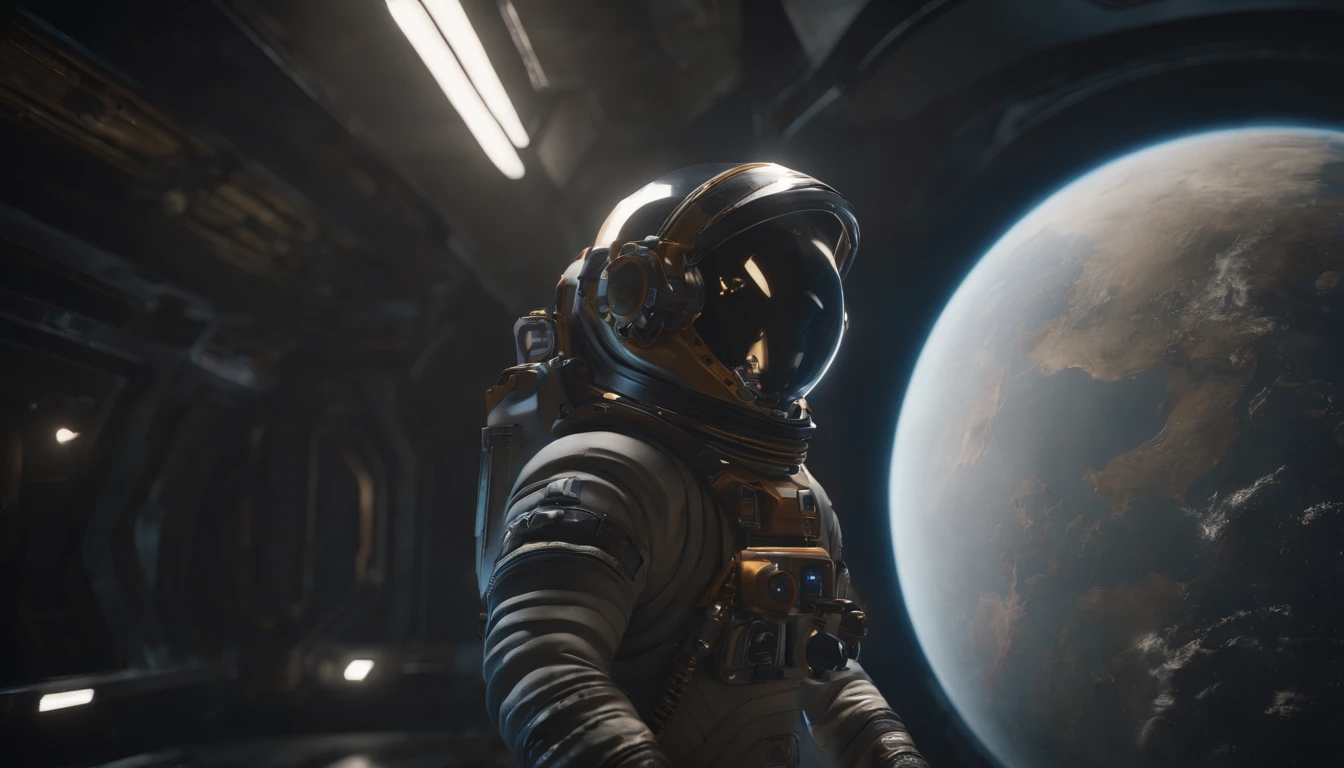 perfect details, 16 k, unreal engine 5, ultra sharp focus, intrikate, SINISTER, Epic Art Masterpiece, TanvirTamim, artstation trend, highly detaild, Multiple spacesuits, I do not wear it, Naked, Space Suit Wardrobe