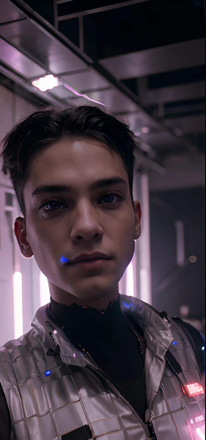 cyberpunk handsome boy ultra realistic -v 4